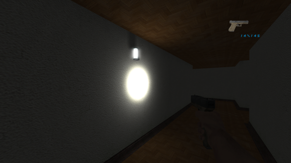 Somebody stepped back, looked at this, and said "Yes, that is correct, that is how a hallway light should work."