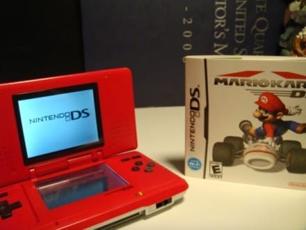 The Special Edition Mario Kart Nintendo DS that launched with the game.