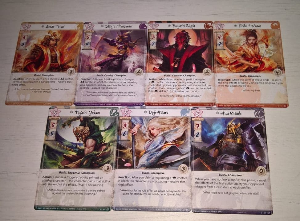 RISE OF THE SHOGUN BOOSTER LEGEND OF THE FIVE RINGS CCG L5R 