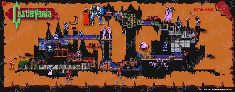 A Castlevania NFT of Dracula's Castle from the first game.