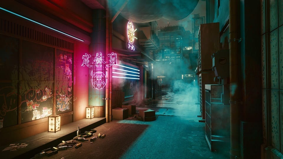 Cyberpunk 2077 alley