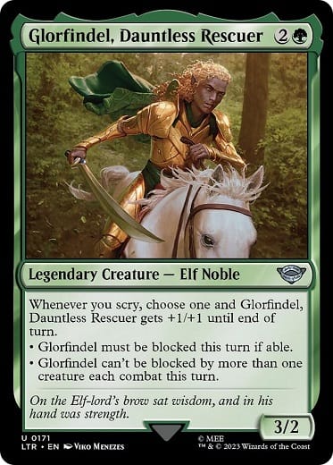 Lord of the Rings: Tales of Middle-earth MTG Card Glorfindel Dauntless Rescuer