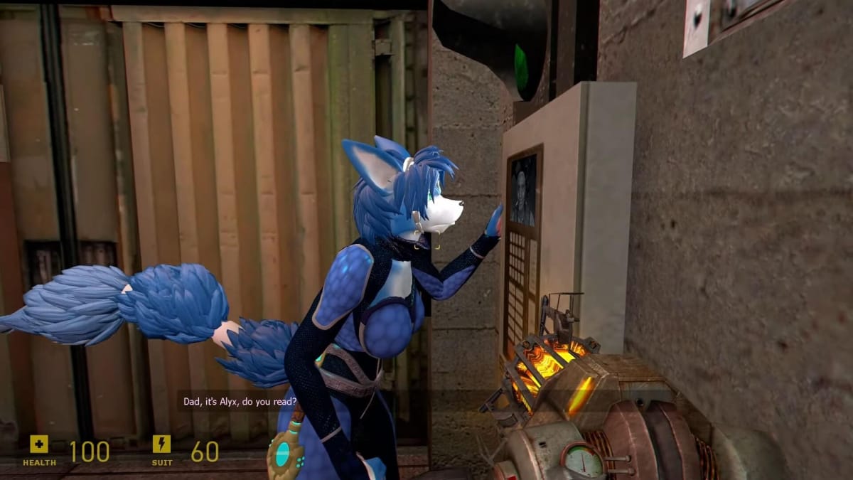 Krystal talking to Eli in Gagnetar's Half-Life 2 Alyx mod