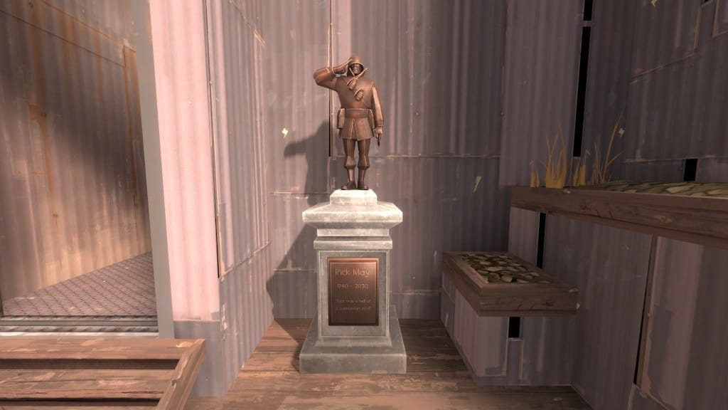 One of the new Soldier statues in Team Fortress 2