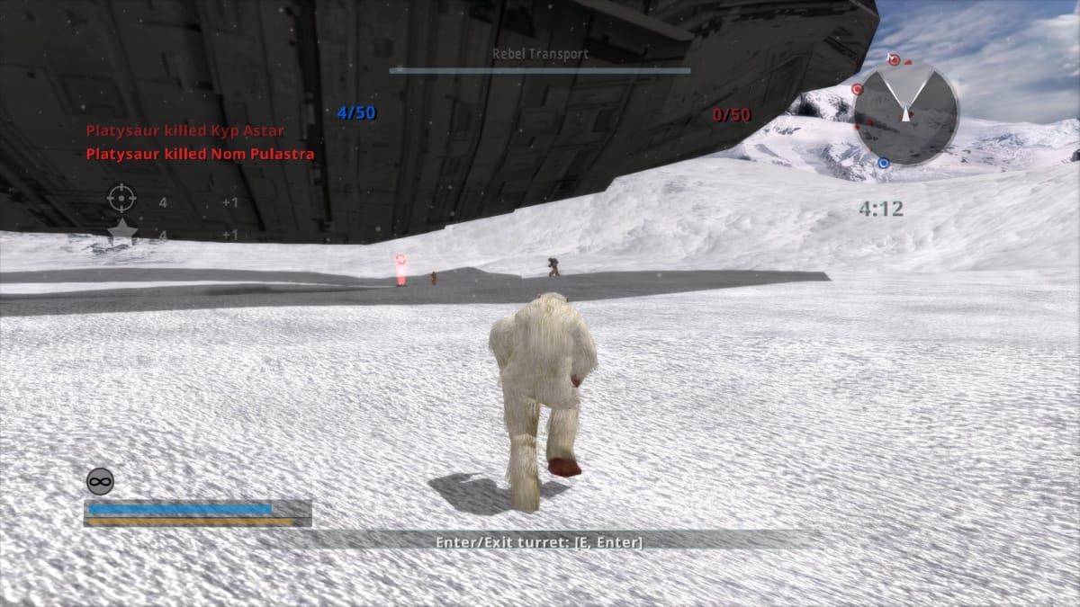 A look at Star Wars: Battlefront Classic Collection wompas.