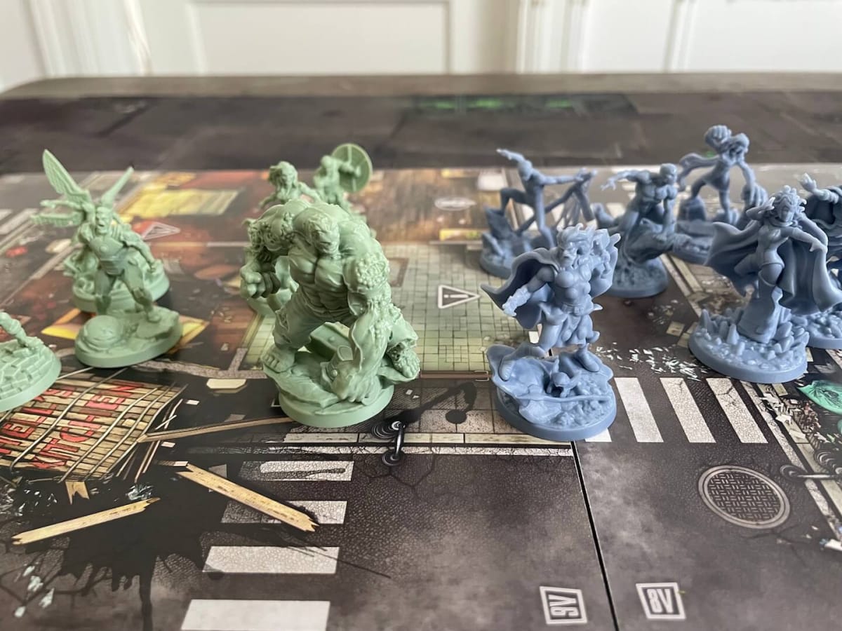 The miniatures from Marvel Zombies, one of the games featured in our Best New Horror Board Games roundup