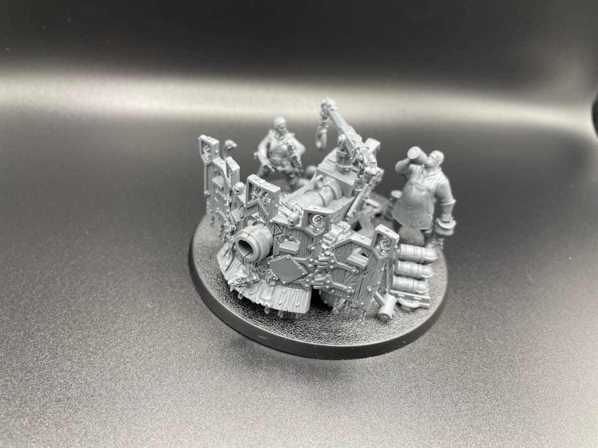 An image from our Cities of Sigmar Winter 2023 Release Review featuring an Ironweld Great Cannon