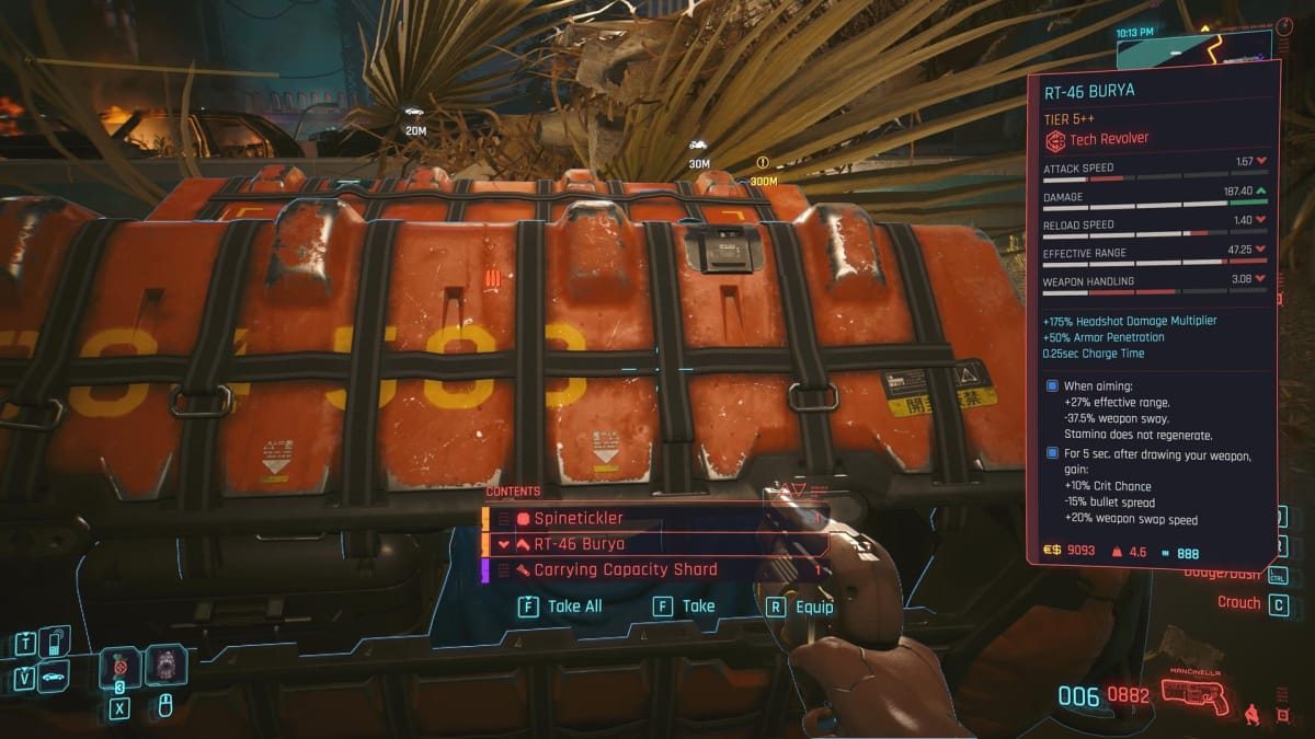 The player opens an airdrop to receive weapons, shards, and cash.