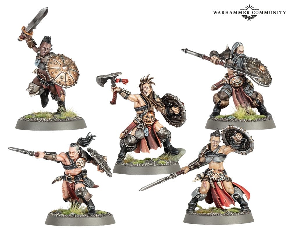 Darkoath Marauders with both spear and swords