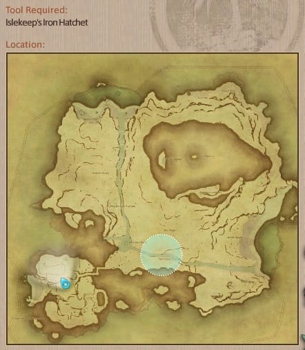 Location of Final Fantasy XIV Island Sanctuary Island Beehive Cap