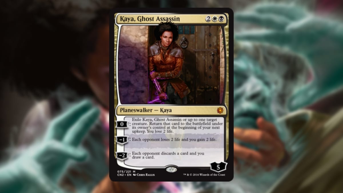 magic the card featuring art of a young woman with a glowing purple auro around her arm
