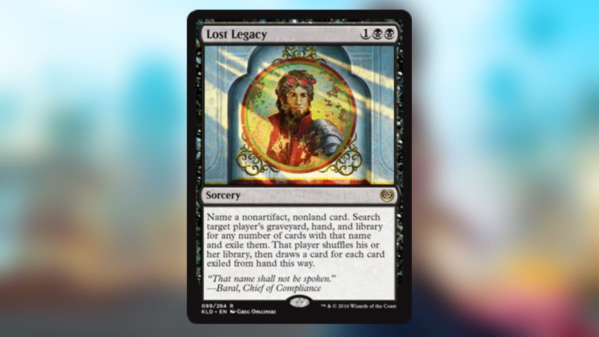 magic the gathering card with a gold border and art depicting a memorial photo lined with flowers 