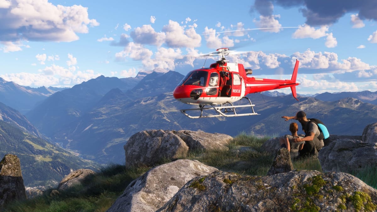 Microsoft Flight Simulator 2024 Mountain Rescue Helicopter