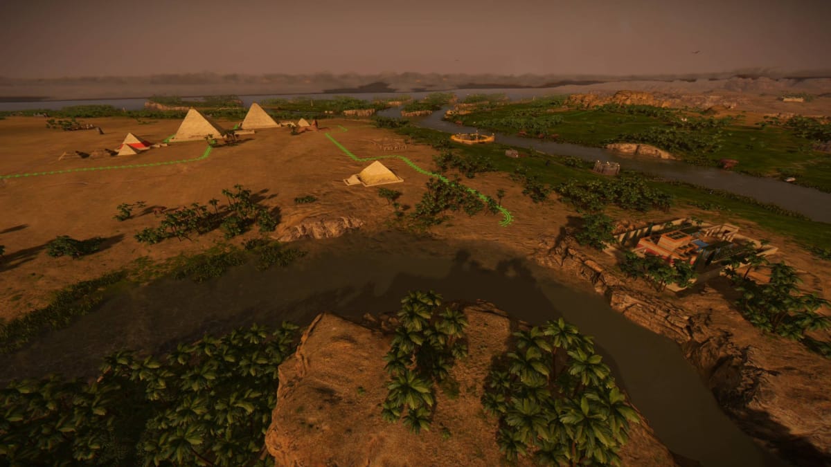 Total War: Pharaoh, the campaign map