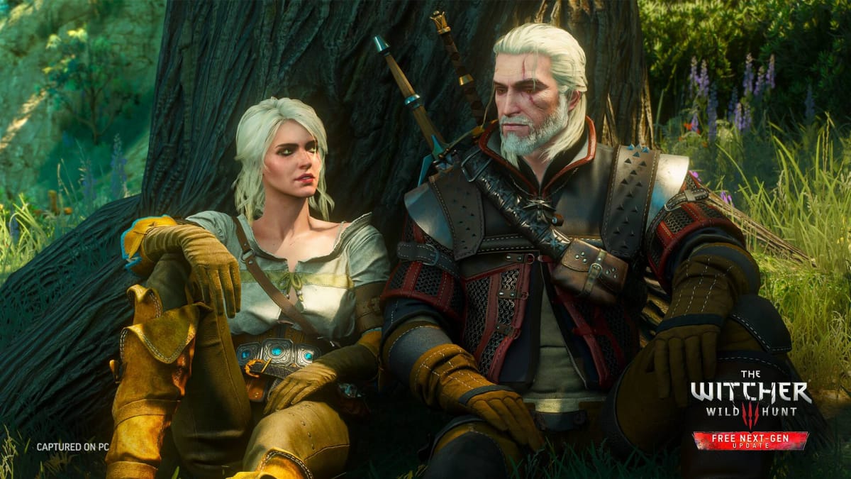 Geralt of Rivia and Ciri in The Witcher 3: Wild Hunt