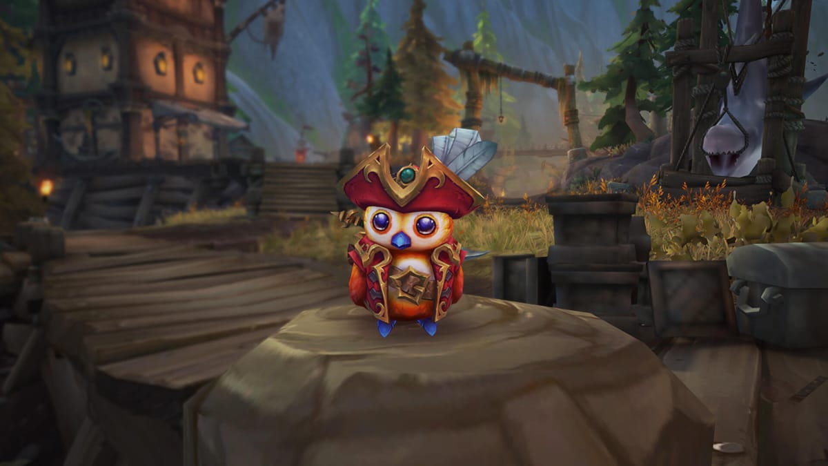 Pirate Pepe, an adorable new pirate-themed pet in World of Warcraft: Plunderstorm