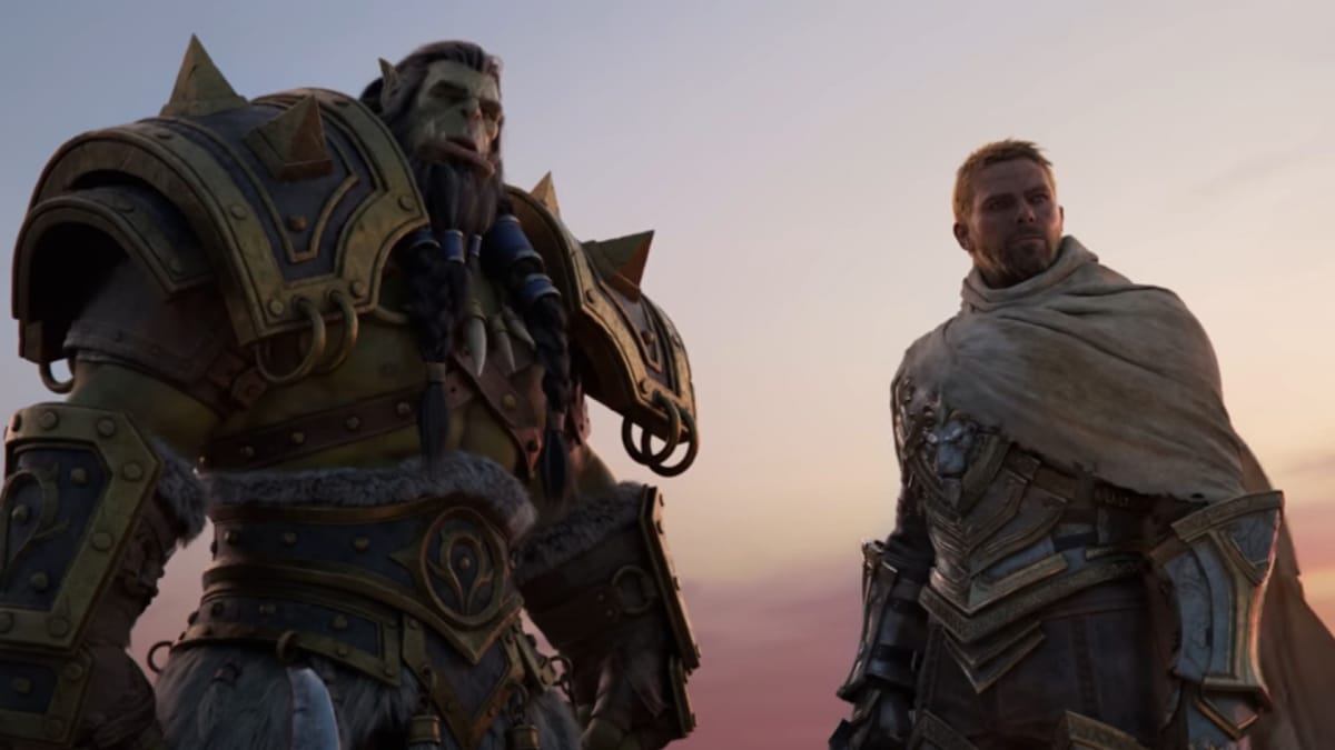 Thrall and Anduin in the Cinematic Trailer of World of Warcraft: The War Within