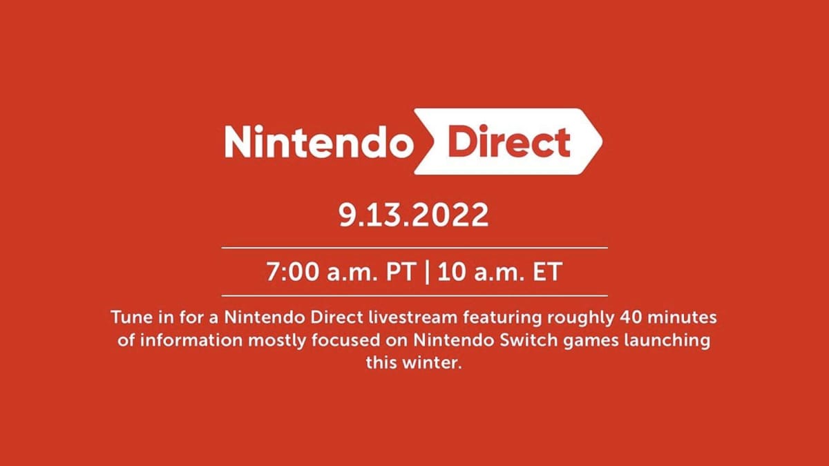 A placeholder Nintendo Direct image that's just a banner advertising the presentation
