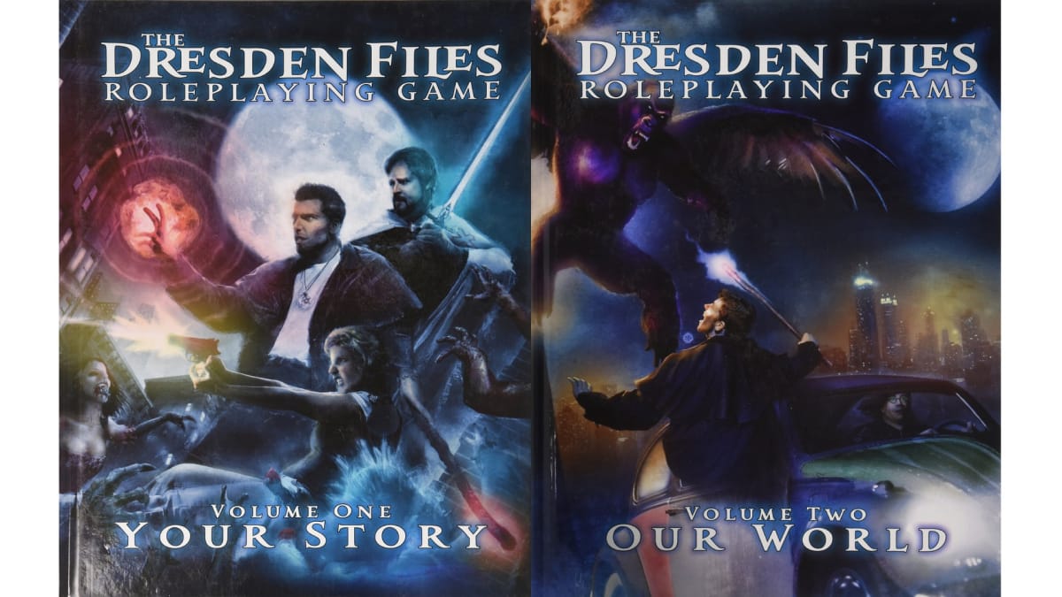 The Dresden Files RPG Volume 1 and 2 Cover Art