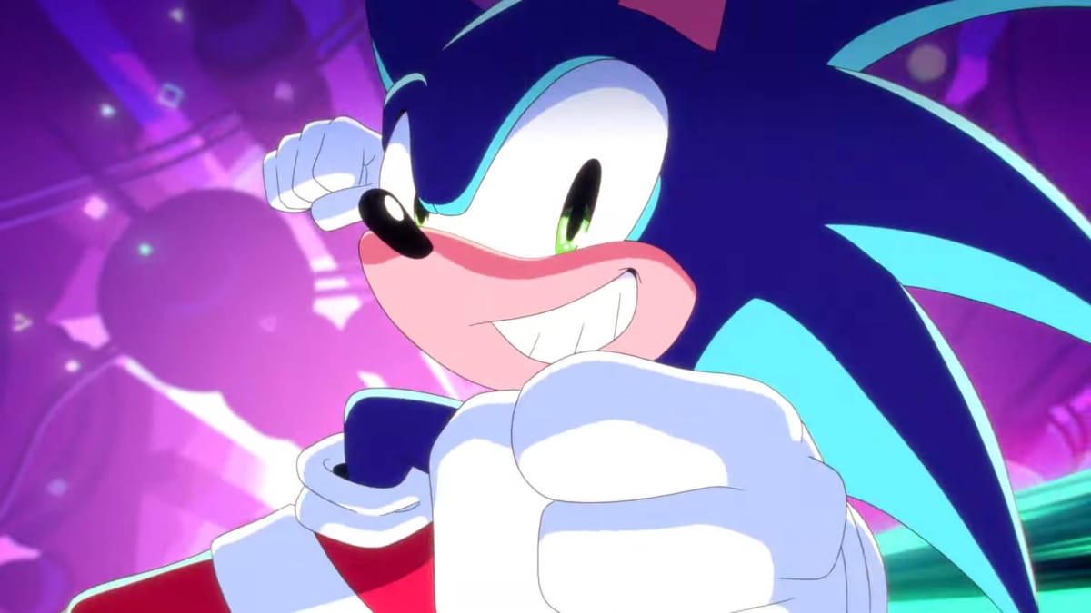 Sonic Jumps in Sonic Dream Team