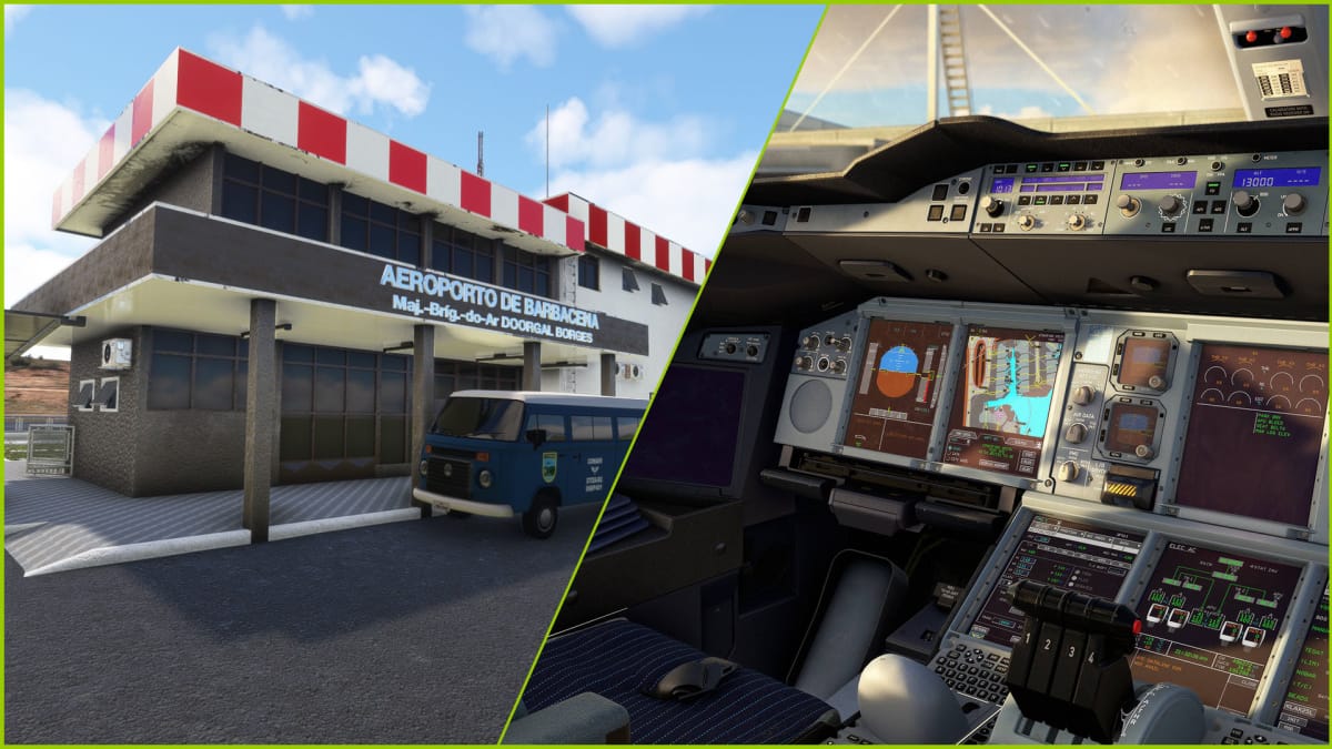 Barbacena Airport and Airbus A380 in Microsoft Flight Simulator