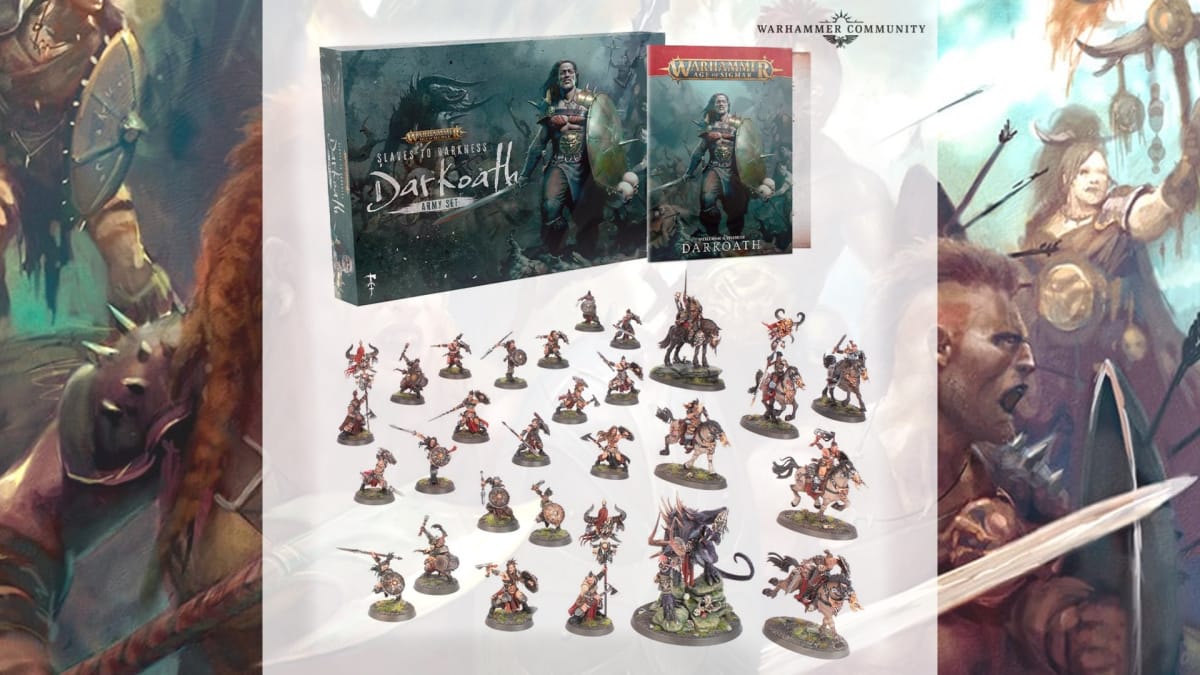 An image of the Darkoath Army Set from Games Workshop for Warhammer Age of Sigmar