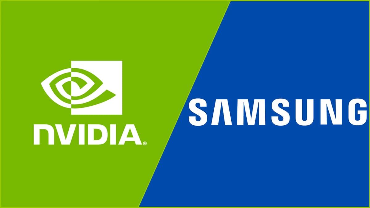 Samsung and Nvidia Logos Side By Side