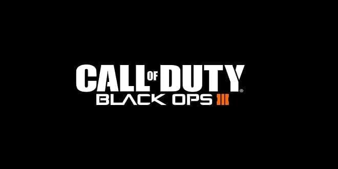artwork showing a black background and the words Call of Duty Black Ops 3 written in the middle. 
