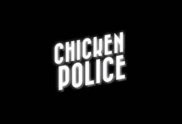The noir-style logo for Chicken Police