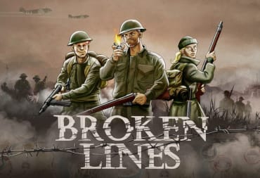 Key art for Broken Lines depicting three soldiers