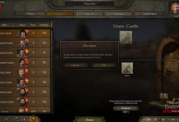 Mount and Blade 2: Bannerlord decisions choice