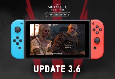 The Witcher 3 Nintendo Switch 3.6 update cover