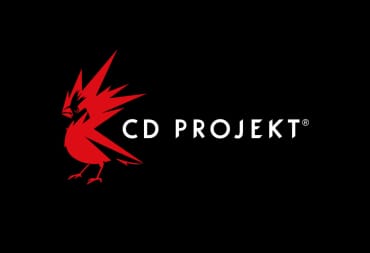The logo for CD Projekt Red, the company behind Cyberpunk 2077.