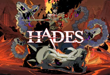 Hades poster in front of the Bone Hydra