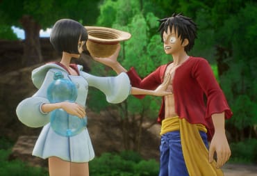 Luffy and another character in One Piece Odyssey