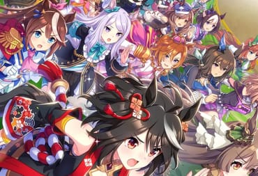 Several of the anime-style characters available in the mobile gacha game Uma Musume