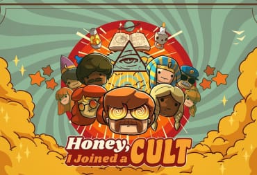 Honey, I Joined A Cult release date screenshot showing a groovy cast of characters you'll meet in-game.