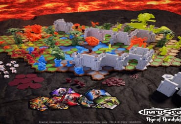 HEROSCAPE AGE OF ANNIHILATION Vanguard Edition image showing off the game in action