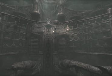 An image of the solution to the sliding pod puzzle in Scorn