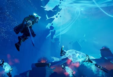 Frozen Flame roadmap image shows a player leaping toward an enemy with his axe ready to chop down.