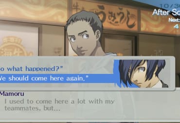 The Male Protagonist interacting with one of his social links