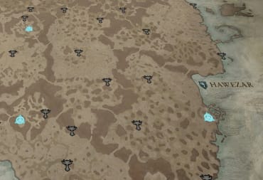 Diablo IV Hawezar Altar of Lilith Locations Guide - Cover Iamge Hawezar Map Angled