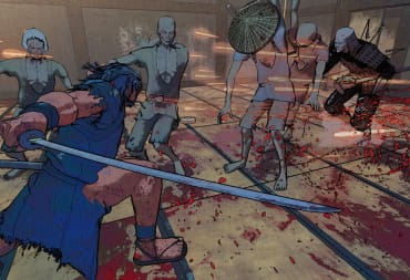 A warrior slashing a group of zombies in Ed-0: Zombie Uprising