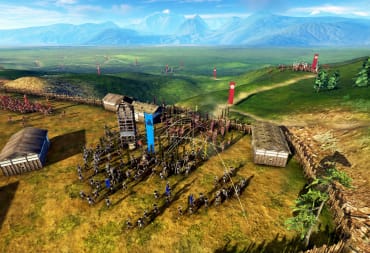 A pitched battle with lots of arrows flying around in Nobunaga's Ambition: Awakening