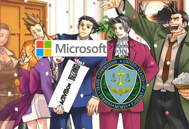 Microsoft Celebrates Probable Acquisition of Activision Blizzard as FTC looks (visualized by Ace Attorney)
