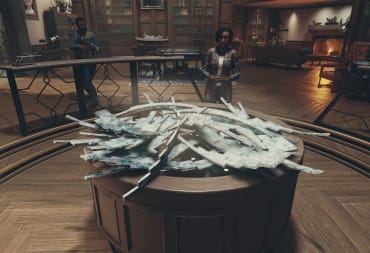 Disassembled Artifacts On the Table In The Lodge Starfield