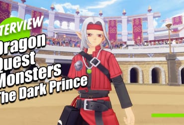 Psaro, the protagonist of Dragon Quest Monsters: The Dark Prince, stands ready in the Arena