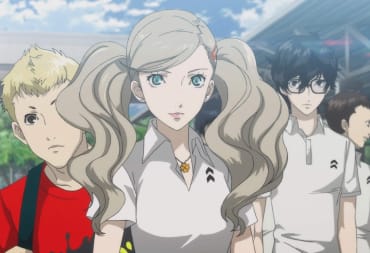 Ann, Ryuji, and Joker in Persona 5, an Atlus game