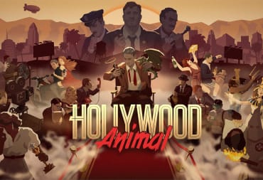 Key art for the Weappy game Hollywood Animal, which depicts a number of movers and shakers in the fictional film industry