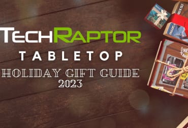 Our Tabletop Holiday Gift Guide header image, featuring multiple gifts against a holiday background.
